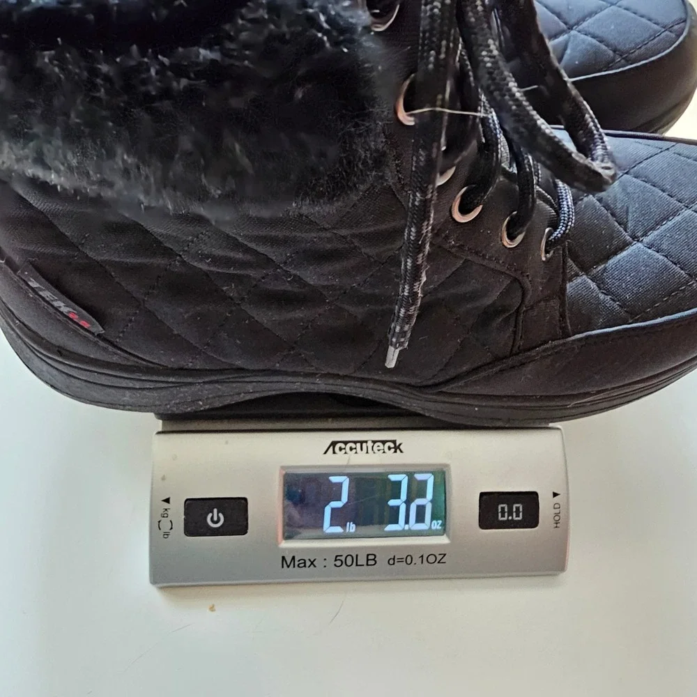 LL Bean Commuter Women 8 Boots Black Quilted Insulated Waterproof Winter 505931